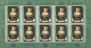 Литва, Европа 1996, Женщины, лист